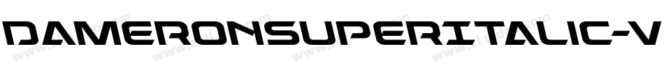 DameronSuperItalic-vzLE字体转换