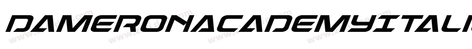 DameronAcademyItalic-Va1Z字体转换