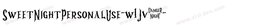 SweetNightPersonalUse-w1Jv3字体转换