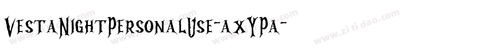 VestaNightPersonalUse-axYPa字体转换