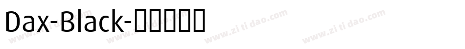 Dax-Black字体转换