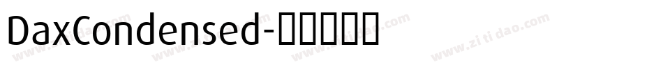 DaxCondensed字体转换