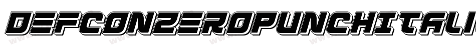 DefconZeroPunchItalic-6qVq字体转换