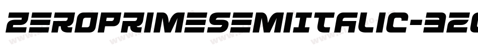 ZeroPrimeSemiItalic-3zOZy字体转换