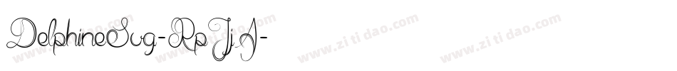 DelphineSvg-RpJjA字体转换