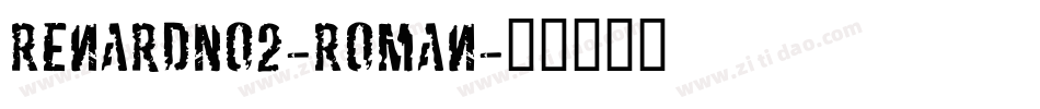 RenardNo2-Roman字体转换