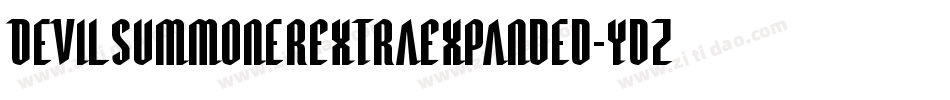 DevilSummonerExtraExpanded-ydZY字体转换