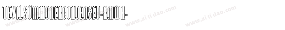 DevilSummonerCondensed-xmwr字体转换