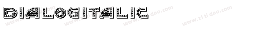 Dialogitalic字体转换