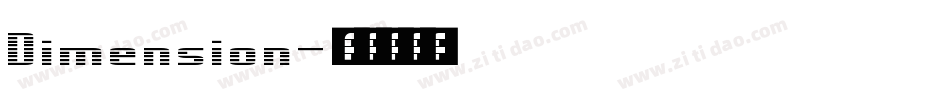 Dimension字体转换