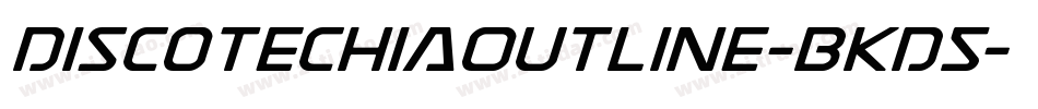 DiscotechiaOutline-BKD5字体转换
