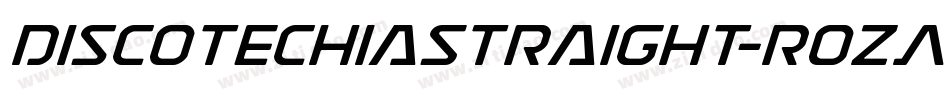 DiscotechiaStraight-rozA字体转换