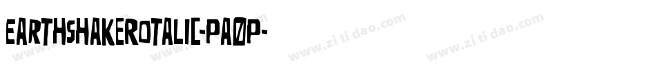EarthshakeRotalic-Pa0P字体转换