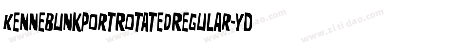 KennebunkportRotatedRegular-YDZ2字体转换