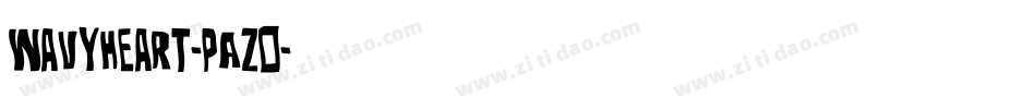 WavyHeart-pAZO字体转换
