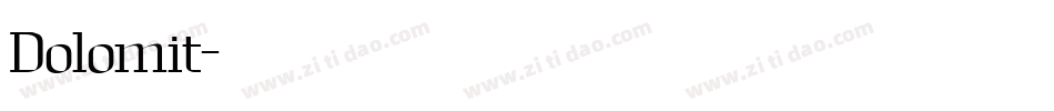 Dolomit字体转换