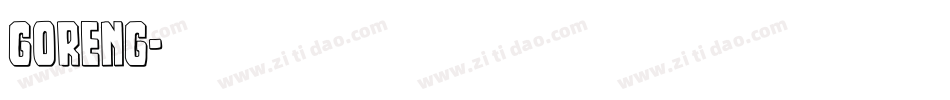 goreng字体转换
