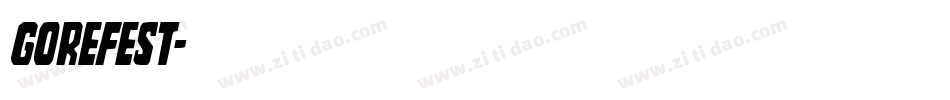Gorefest字体转换