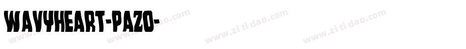 WavyHeart-pAZO字体转换