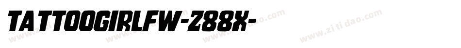 TattooGirlfw-z88X字体转换