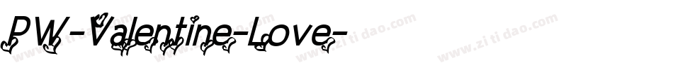 PW-Valentine-Love字体转换