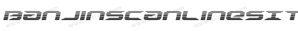 BanjinScanlinesItalic-YzzLa字体转换