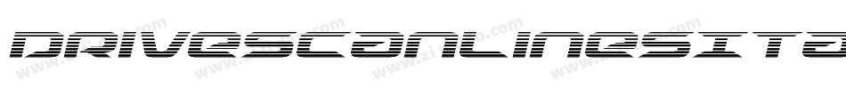 DriveScanlinesItalic-dzx7字体转换