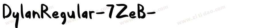 DylanRegular-7ZeB字体转换