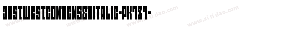 EastWestCondensedItalic-PK7Z7字体转换