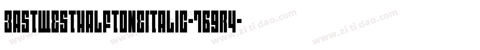 EastWestHalftoneItalic-7B9r4字体转换