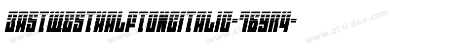 EastWestHalftoneItalic-7B9r4字体转换