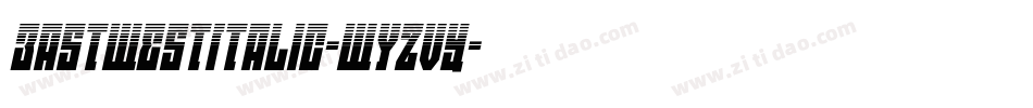EastWestItalic-WyzVY字体转换