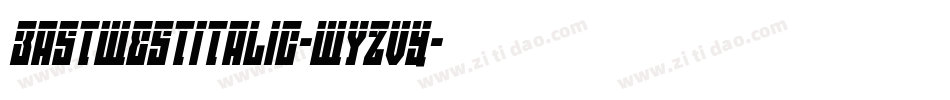 EastWestItalic-WyzVY字体转换