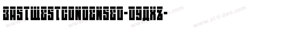 EastWestCondensed-d9AxZ字体转换