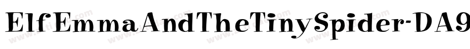 ElfEmmaAndTheTinySpider-DA99字体转换