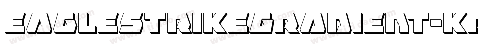 EagleStrikeGradient-KrpX字体转换