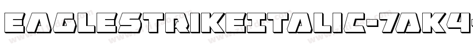 EagleStrikeItalic-7aK4字体转换