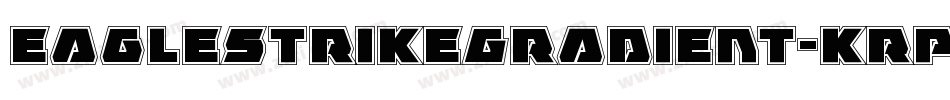 EagleStrikeGradient-KrpX字体转换