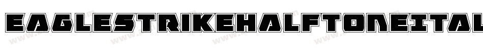 EagleStrikeHalftoneItalic-w7W6字体转换