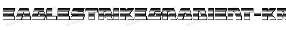 EagleStrikeGradient-KrpX字体转换