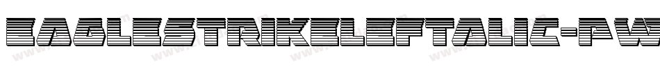 EagleStrikeLeftalic-PwA7字体转换