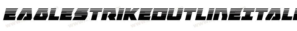 EagleStrikeOutlineItalic-XoaG字体转换