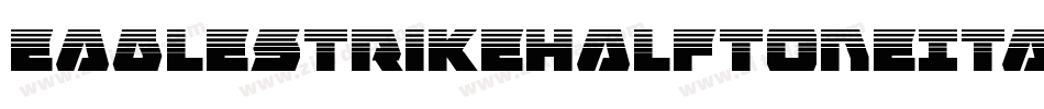 EagleStrikeHalftoneItalic-w7W6字体转换