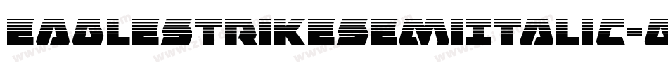 EagleStrikeSemiItalic-gVME字体转换