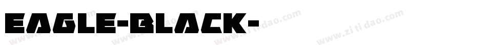 Eagle-Black字体转换
