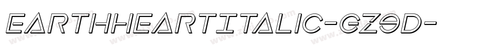 EarthHeartItalic-Gz9D字体转换