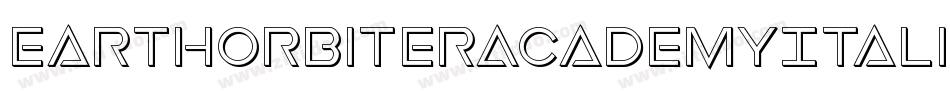 EarthOrbiterAcademyItalic-2aJo字体转换