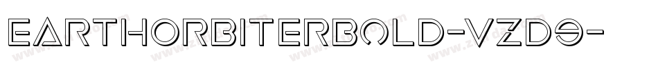 EarthOrbiterBold-vzD9字体转换