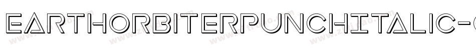 EarthOrbiterPunchItalic-ozaq字体转换