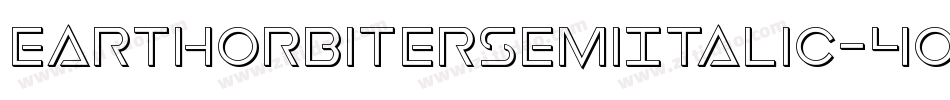 EarthOrbiterSemiItalic-4OzY字体转换